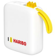 하리보 초소형 10000mAh PD 22.5W 빌트인 케이블 고속충전 보조배터리, 옐로우, PBP-001