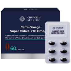 Cen's超臨界rTG Omega-3膠囊, 60顆, 1盒