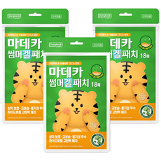 동국제약 썸머 겔 패치 18매 상처보호 의약외품 하이드로겔 여름 야외활동 필수템 썸머패치, 3개