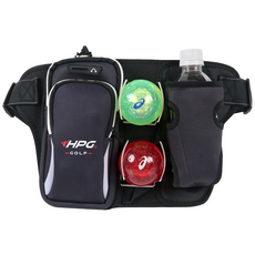 HPG 초경량 파크골프 파우치 그라운드 허리색 PP-S07, 1개, 블랙그레이