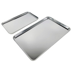 직사각 스텐 쟁반 트레이 2SIZE, 1개