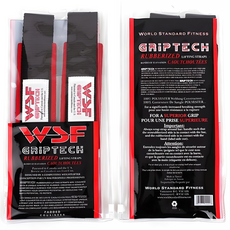 WSF 그립테크 리프팅 헬스 스트랩 2p, 1개, 블랙 + 레드