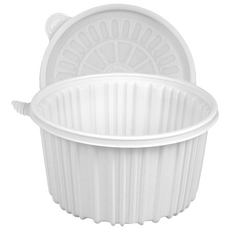 [ILYONG] 탕용기 JH 225파이 대 3000ml 50세트 PP 백색, 50개, 1세트