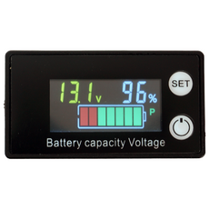 [D59] 메이크파츠 컬러 LED 멀티 잔량표시기 - 6133A 8V~100V 배터리 잔량계 방수 파워뱅크 자동차 리튬인산철 리튬이온 리튬폴리머 납배터리, 1개, 1L