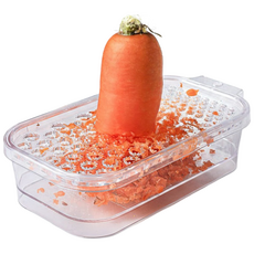 컴팩트한 사이즈 MADE IN JAPAN 가정용 플라스틱 야채 채소 강판 제스터, 1개, 투명