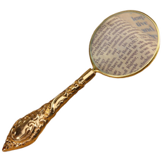 지피코 노안 5배 휴대용 확대경 골드, 1개