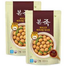 [본죽] 냉장 꽈리고추 메추리알 장조림 1kg 2팩, 2개