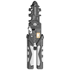 툴매니아 와이어 스트리퍼 멀티 전선탈피기 전기공구 케이블 압착 펜치형, 1개