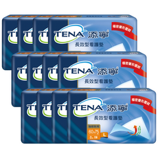 TENA 添寧 長效型看護墊, L(60*75cm), 8入, 12包