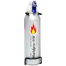 차량용 소화기 255ml 자동차 승용차 전기차 겸용 한문철 휴대용 미니 캠핑용 가정용 스프레이 확산 소화기d, 1개, 실버