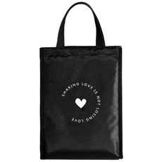 보냉가방 캠핑 나들이 휴대용 보온백 도시락 가방, 하트대형