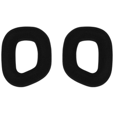 커세어 정품 HS80 호환 헤드셋 헤드폰 커버 교체 이어패드, 블랙(1쌍)