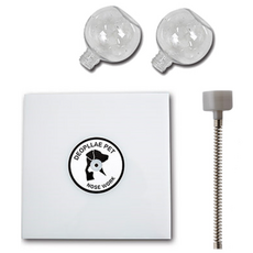 DEOPLLAE 寵物餵食器零件頁面 飢餓拳擊手套組 PE板 + 彈簧 + 插座 + 2種餵食器, 混合顏色, 1套