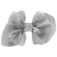 狗狗造型髮夾, 灰色