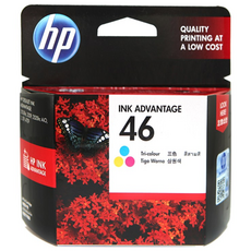 HP NO.46 정품잉크 CZ638AA, 삼원색, 1개