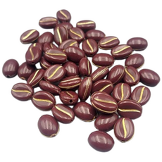 약 50pcs 커피 콩 비즈 8H2305