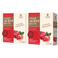 자연에온 300Da 초저분자 피쉬 콜라겐 석류 젤리스틱, 375g, 2박스