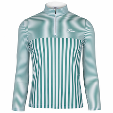 조르지오페리 골프 여성 스트라이프 하프넥 집업 티셔츠