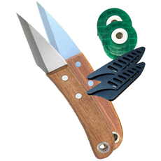 접목칼+생분해 접목 테이프 2종 전문가용 고강도 스테인리스 접목도 2개세트(광분해 접목테이프 200m), 1세트