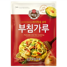 백설 5가지 자연에서 얻은 재료 부침가루, 2개, 1kg