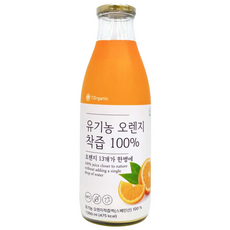 유기농 오렌지주스 100% NFC 착즙주스 원액, 1L, 1개