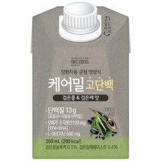 메디푸드 케어밀 고단백 암환자식 식사대용 영양보충식 단백질13g함유, 24개, 200ml