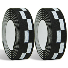 위즈맥스 EVA 쿠션 탁구 라켓 사이드 테이프, 2개, 체크블랙