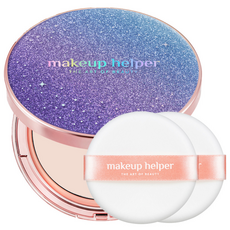 Makeup Helper Art Pact Original Profinish 極光月光 23g + 獨家粉撲套裝, 21 Light Pink, 1組