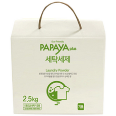 자연에서 온 안전한 분말 세탁세제 2.5kg, 1개