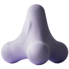 ACDI 다목적 스트레칭 사각 파스텔 마사지볼, 1개, 퍼플