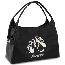 발레 자수 헬스 스포츠가방 성인 발레가방 블랙, 화이트, 1개