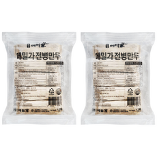봉평메밀가 메밀전병 1+1 1.2kgX2봉 / 김치메밀전병 매콤한 전병, 2개, 1.2kg