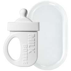 심통 실리콘 100% 젖병 치발기 보관케이스포함, 화이트, 구강2단계 젖병치발기, 1개