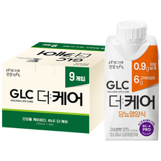 빙그레 GLC 더케어 당뇨영양식 고소한맛 200ml 9개