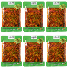 김부인식품 향라아삭궁채무침 반찬 밥도둑 중독맛 냉채 180g, 6개