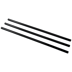 벌크포장 일자빨대 검정 스트로우 7x25cm 4팩 2000개, 4세트, 500개입