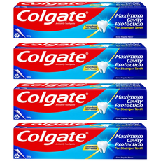 콜게이트 플루오라이드 그레이트 레귤러 플레이버 치약, 100g, 4개