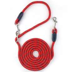 나마스펫 강아지리드줄 핸즈프리 베이직 로프 빛반사 2.8M, 레드, 1개