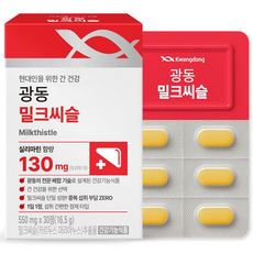 광동 밀크씨슬, 1개, 30정