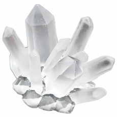 미미네아쿠아 크리스탈 수정 어항 장식품 (화이트), 1개