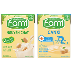 베트남 파미 Fami Vinasoy/2종세트| 전통맛+칼슘맛, 72개, 200ml