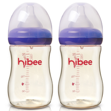 Hi-B PPSU 奶瓶 300ml x 2p, LL(9個月以上), 紫色, 300毫升, 2瓶