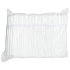 제이디팩 자바라 빨대 7*240mm 투명 개별포장 500개 3000개 10000개, 6세트, 500개입