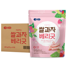 BEBECOOK 寶膳 孩童米棒 12個月以上, 綜合莓果口味, 25g, 8包