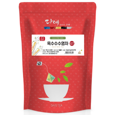 [본사직영] 다예 100% 국산 옥수수수염차 50티백 지퍼백 티백차 생분해 삼각티백, 50개입, 1개, 0.8g
