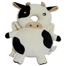 孩童頭部保護墊, 乳牛款(黑色 米色), 1入