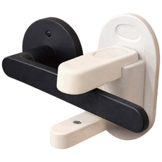 홈앤정 안여러 현관문 도어락 안전잠금장치 무타공 이중장금 손잡이 안전잠금장치, 2개