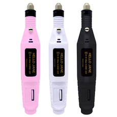 헬로제인 셀프 네일드릴 손톱 발톱 스케일링 각질제거, 화이트, 1개