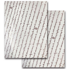 무코팅 유산지 _ 초코 스크립트 (화이트) 250매 천연펄프 안전한 위생 식품 포장지, 1세트, 250개입