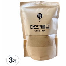 대전기름집 국산 볶은서리태 찐현미 가루, 3개, 500g